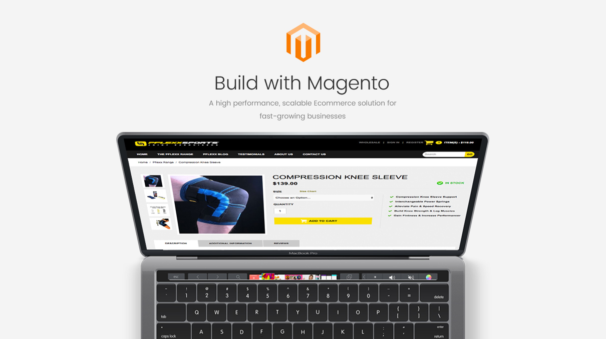Pflexx - Magento Developed Website