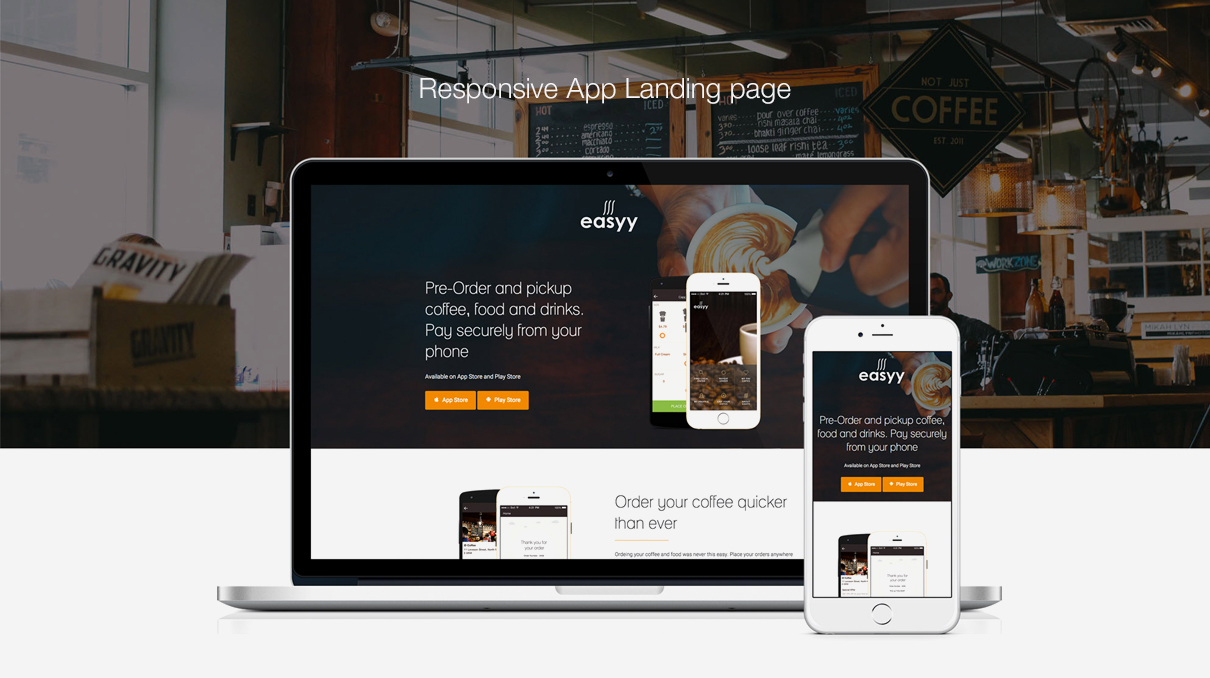 Responsive App Landing Page
