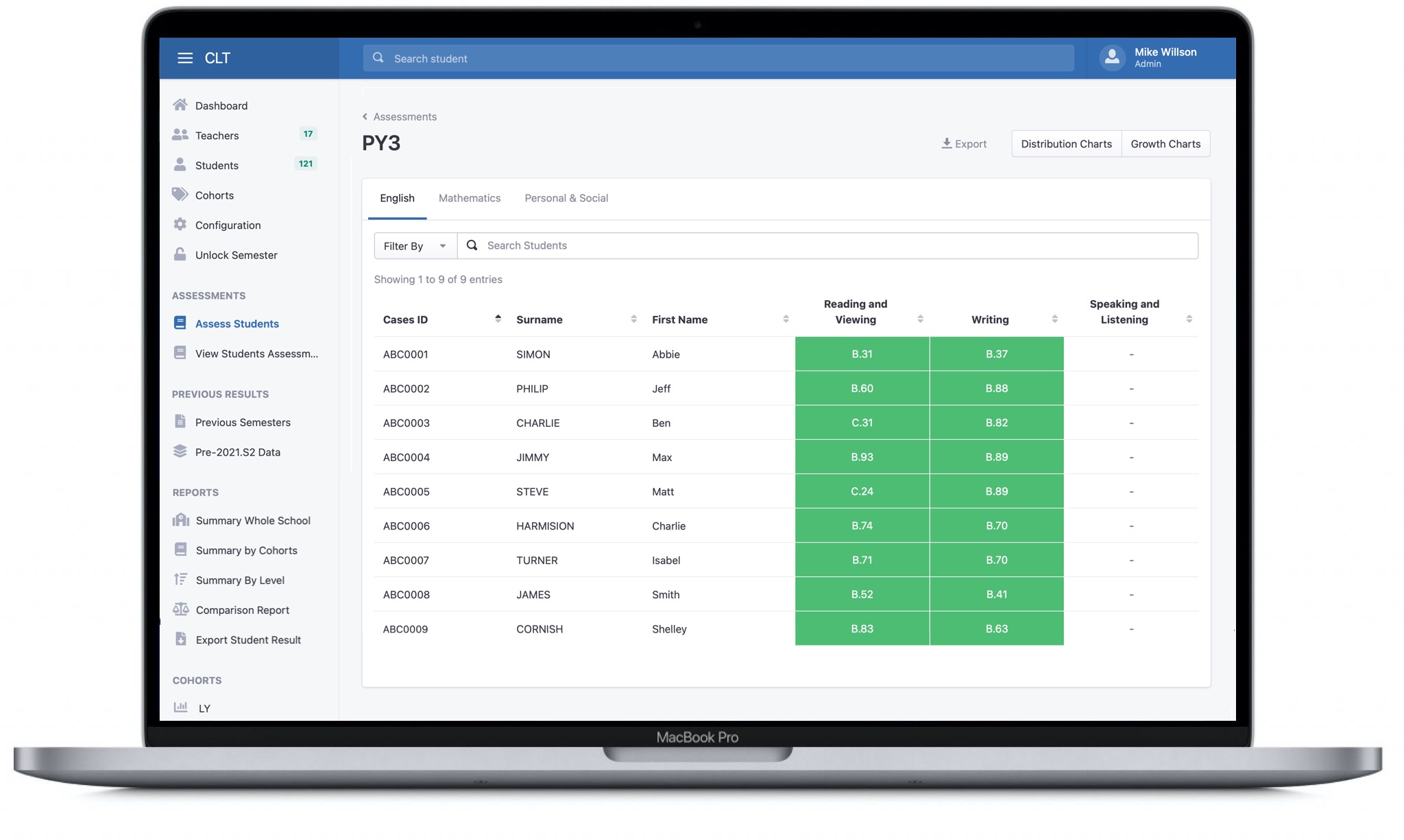 Student Assessment Management System - CLT