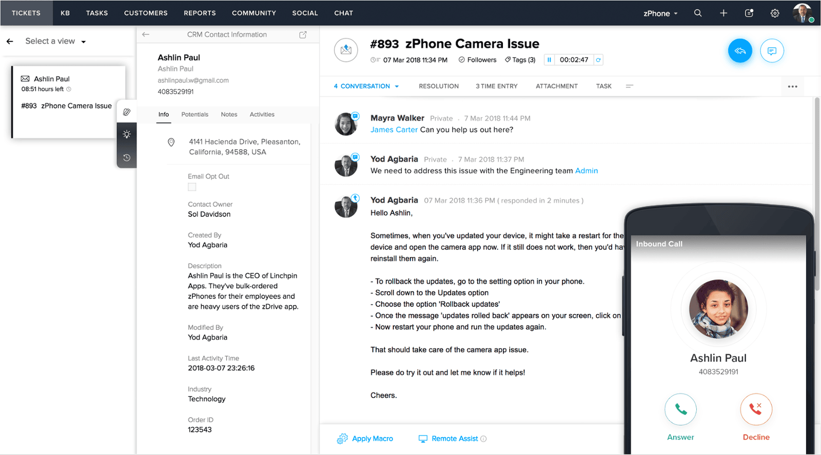 Zoho Desk Implementation Service